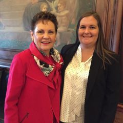Rebecca Wagner with Hon. Rita Garman