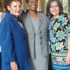 Illinois Supreme Court Justice Rita B. Garman, new attorney Erika Weaver, Judge Holly Clemons