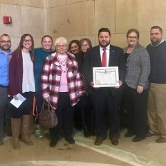 New attorney James LeVault with his family 