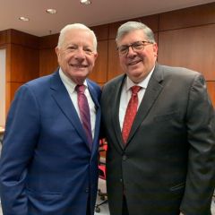 ISBA President David B. Sosin and ISBA Past President Hon. Richard D. Felice