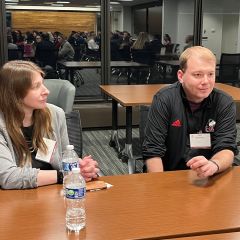 left to right: YLD Vice Chair Hannah Lamore and YLD Secretary Jason Raymond Blumenthal