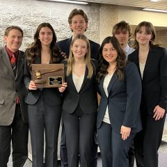 Maine South High School from Park Ridge received third place. 