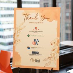 Thank you to all sponsors.