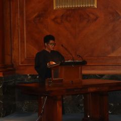 Supreme Court Justice Lisa Holder White welcomes candidates and their families to the Bar Admission Ceremony. 