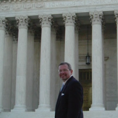 Fred Spittzeri: "This photo was taken of me on the steps of the U.S. Supreme Court. I was just sworn in, the first class by Chief Justice Roberts and the last by Justice Sandra Day O’Connor. My heart swelled with pride, my 10-year-old daughter kept me grounded, saying she found the swearing in 'boring,' lol."