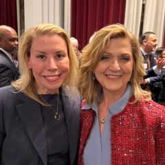 3rd Vice President Heather McPherson (left) with Illinois Supreme Court Justice Mary Kay O'Brien