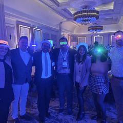 YLD members enjoy Glo Bingo