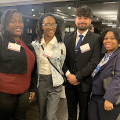 NIU Law Students attend the Wine Tasting Event.