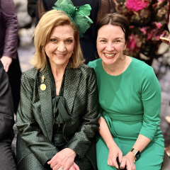 Illinois Supreme Court Justice Mary Kay O'Brien with ISBA President Bridget Duignan