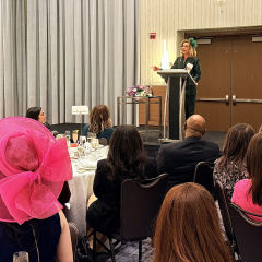 Illinois Supreme Court Justice Mary Kay O'Brien served as the keynote speaker.