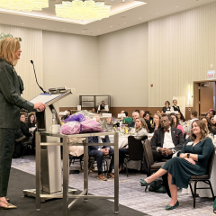 Illinois Supreme Court Justice Mary Kay O'Brien served as the keynote speaker.