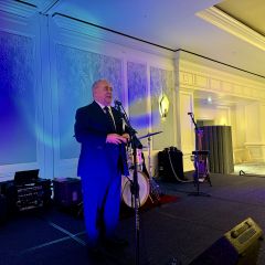 President Perry Browder addresses attendees during the President’s Welcome Celebration.