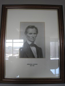Lincoln photo in collection of firm leaders