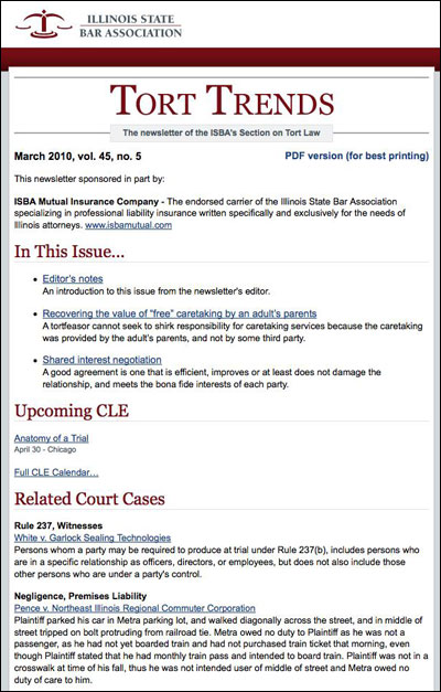 Image of Section Newsletter